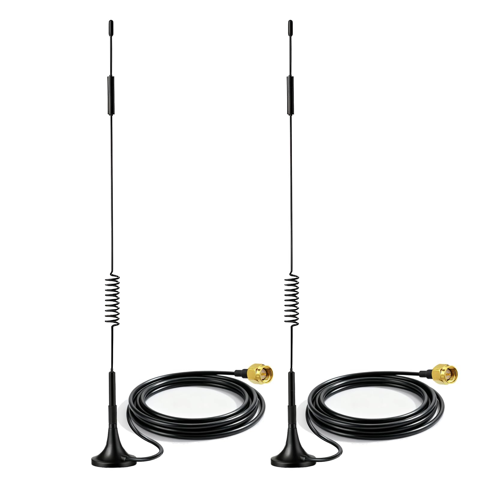 Bingfu Antenna 4G LTE Interni SMA Maschio 7dBi MIMO Esterna Base Magnetica (2 Pacchi) para Tim Iliad Vodafone WindTre 4G LTE Cellular Router Modem Gateway Hotspot