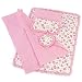 Emily Rose Fits 18" American Girl Dolls | Reversible Floral Print Bedding Set with Comforter, 3 Pillows and Sheet | 18 Inch Doll Accessories