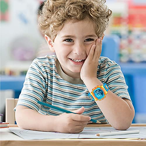 Image of Kids Watch,Boys Watch for 3-15 Year Old Boys,Digital Sport Outdoor Multifunctional Chronograph LED 50 M Waterproof Alarm Calendar Analog Watch for Children with Silicone Band,Kids Gift