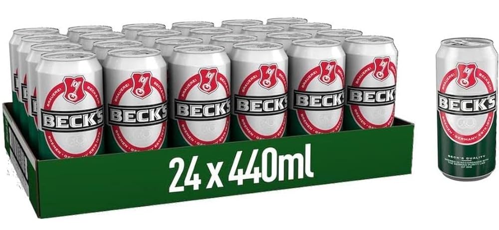 Beck's Original Lager 440ml Cans 4% ABV (24)
