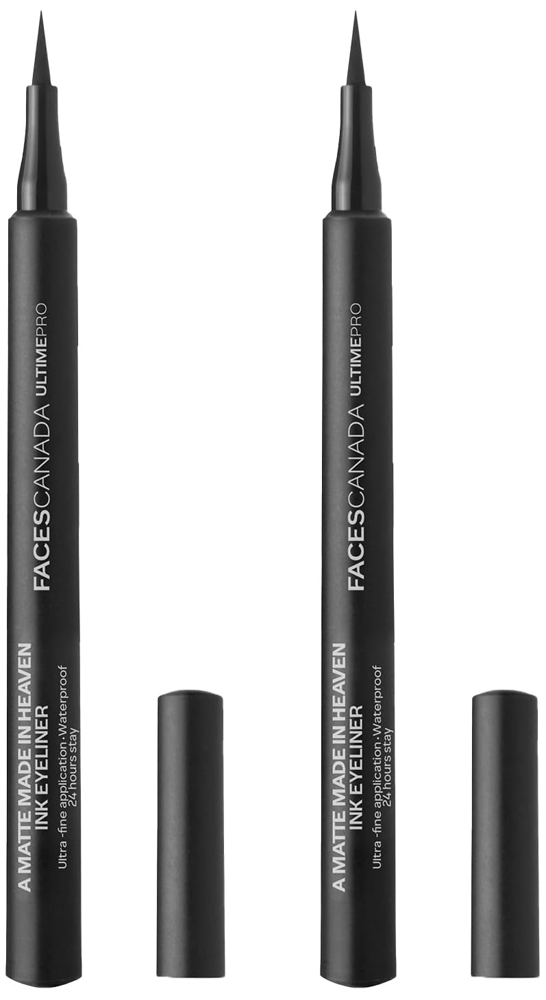 FACESCANADA Ultime Pro A Matte Made in Heaven Ink Eyeliner - Black, 1.2 ml | Felt Tip Pen Liner For Ultra Fine Application | 24 Hr Long Stay Formula | Waterproof, Smudgeproof & Transferproof-picture-29