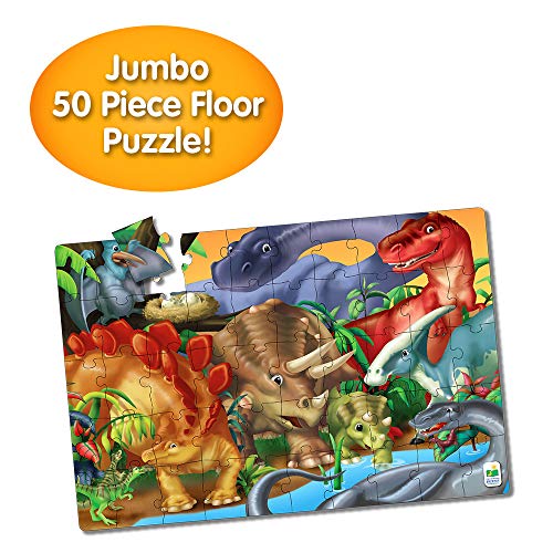 The Learning Journey: Jumbo Floor Puzzles - Dinosaurs - Dinosaur Puzzle, Giant Floor Puzzles For Kids Ages 3-5, Big Puzzles For Kids, Toddler Puzzles, Award Winning Educational Toys #TOP1