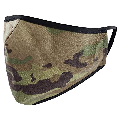 Reusable Washable Military Grade Cotton Blend Cloth Face Cover, Made in USA (OCP Scorpion, 1)