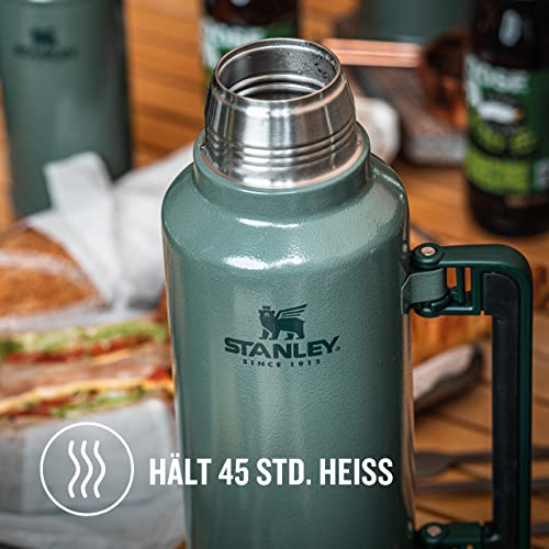 STANLEY 1913 Classic Legendary Thermosflasche 1.9L - Thermos Hält 45 Stunden Heiß Oder Kalt - Edelstahl Thermoskanne - BPA-Frei - Spülmaschinenfest - Hammertone Green – Bild 4