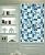 Hominter Tile Sample 3 x 12 Inches: Blue and White Glass Backsplash Tiles, Resin Shell Tile Beach Style House, Perfect for Kitchen Backsplashes and Bathroom Walls and Shower Accents GC370