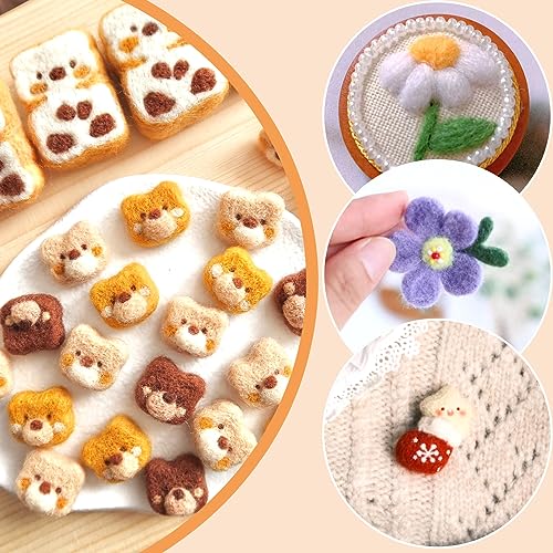 Image of 82PCS Needle Felting Tools, Needle Felting Needles, 4 Sizes Felting Needles with Needle Bottle Felting Tool Holders, Complete Needle Felting Supplies for Beginner Professional (Pack of 2)