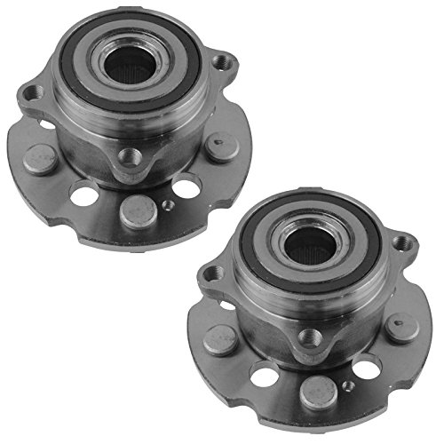 Image of TRQ Rear Left and Right Wheel Bearing and Hub Assembly Set 2 Piece Compatible with 2007-2013 Acura MDX 2010-2013 ZDX 2009-2015 Honda Pilot All Wheel Drive
