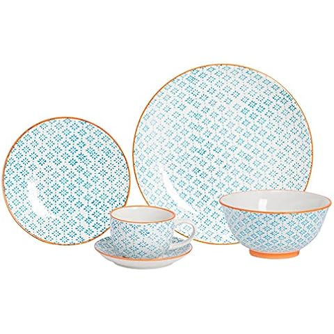Nicola Spring Hand-Printed Dinner Set Cover