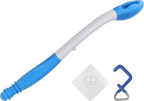 Miniatura 9 de Ayudas de inodoro para limpiar, ayuda para batir el baño, limpiaparabrisas cómodo de largo alcance, limpiaparabrisas plegable de largo alcance,