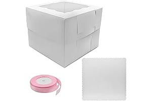 10x10x10 Inch Cake Boxes With Window