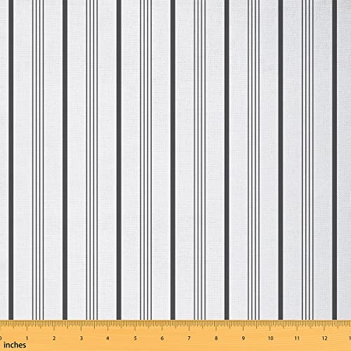 Erosebridal Black White Stripe Fabric by The Yard - Geometric