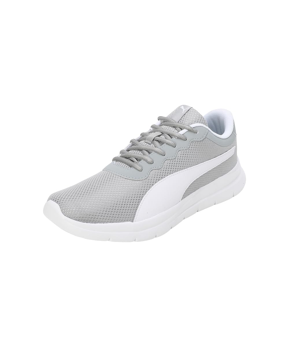 Mens Maximal Comfort Cool Mid Gray-White Walking Shoe - 9 UK (37902706)