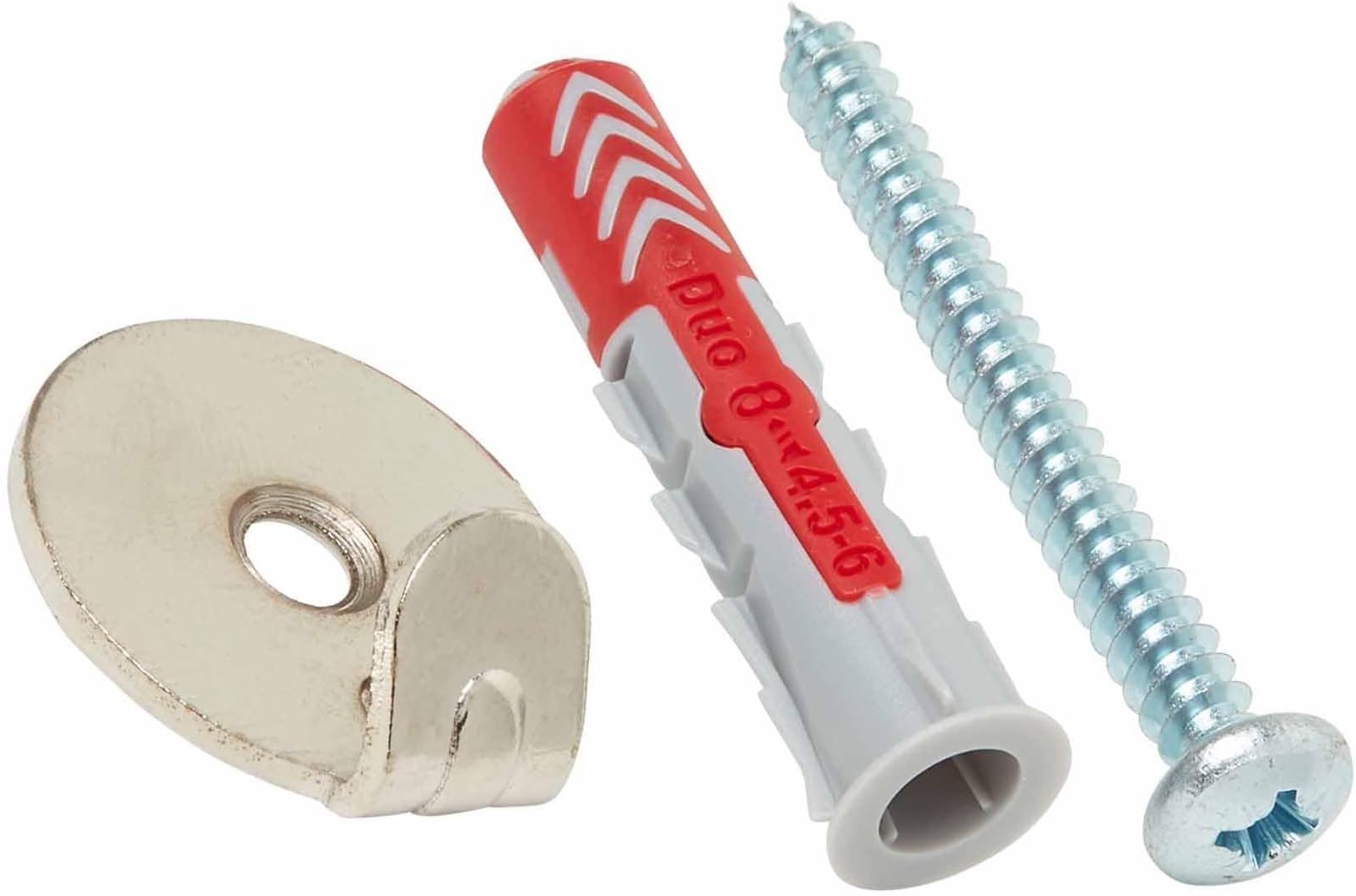 – Picture, Mirror and Frame Hook kit for plasterboard/Brick/Concrete (2, Nickel)