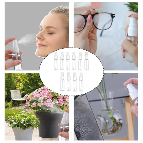 BinPhorm Sprühflasche,10 PCS 20ml Mini Sprühflasche Kleine Sprühflaschen Zum Befüllen Zerstäuber Sprayflasche leer für Parfüms Öle Alkohol und Wasser