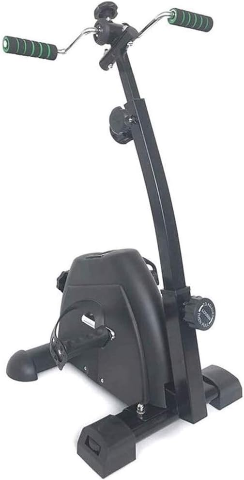 Under Desk Dike Pedal Exerciser Portable Pedal Exerciser - Hand, Arm & Leg Exercise Peddling Machine with LCD Monitor - Adjustable Fitness Rehab Equipment for Seniors, Elderly, PT - Folding Mini Stati