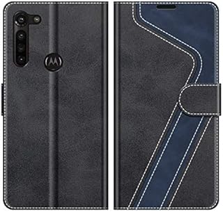 MOBESV Motorola Moto G8 Power Case, Phone Case For Motorola Moto G8 Power, Motorola Moto G8 Power Phone Cover, Flip Wallet Case for Motorola Moto G8 Power Phone Case, Black/Dark Blue
