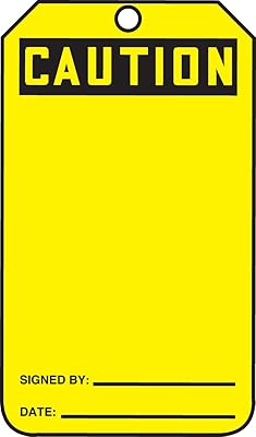 Accuform Signs MGT200CTP Safety Tag, Legend