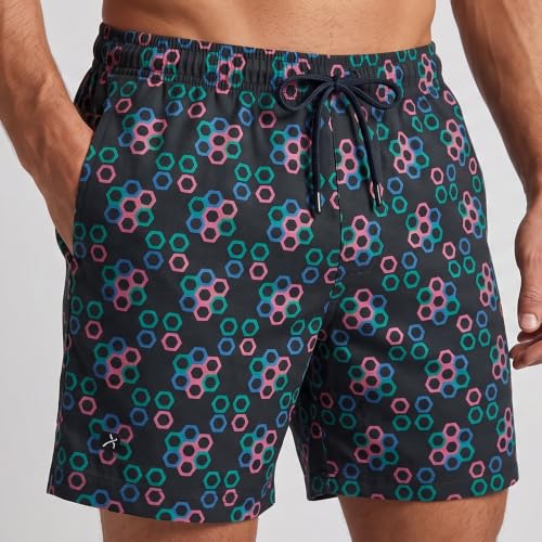 Image of Amul Comfy Men's Cotton Rich Printed Bermuda-Pack of 3- Assorted