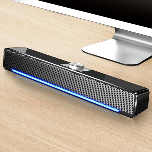 Bluetooth LED TV Sound Bar AUX Wired USB Speaker Home Theater System Surround SoundBar for TV PC Computer Speakers.
