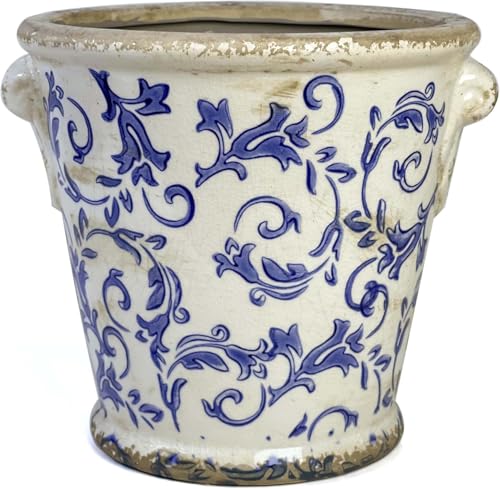 WK WENKRYGDN Vintage Planter Flower Pot Rustic Container with Handle