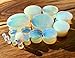 Lobal Domination PAIR of Stunnning Opalite Opalescent Stone Moonstone Plugs - Gauges - Body Jewelry - up to 38mm available! (6g (4mm))