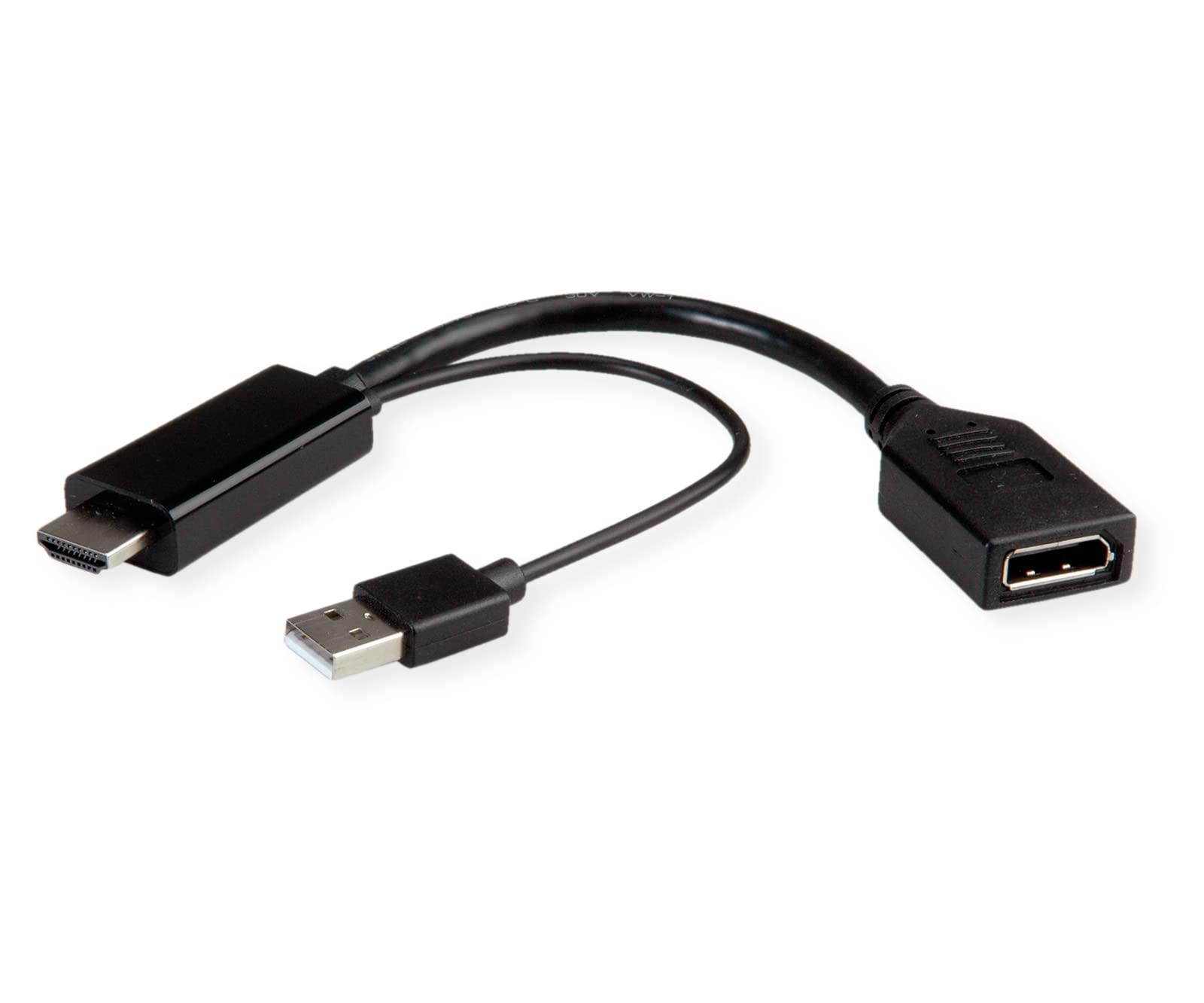 ROLINE Adapter DisplayPort 4K HDMI, v1.2, HDMI ST - DP BU, aktywny