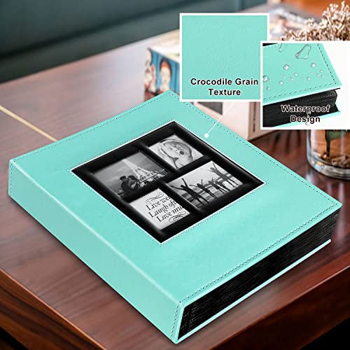 Ywlake Photo Album 4x6 500 Pockets Photos, Extra Large Capacity Family Wedding Picture Albums Holds 500 Horizontal and Vertical Photos Pictures Teal