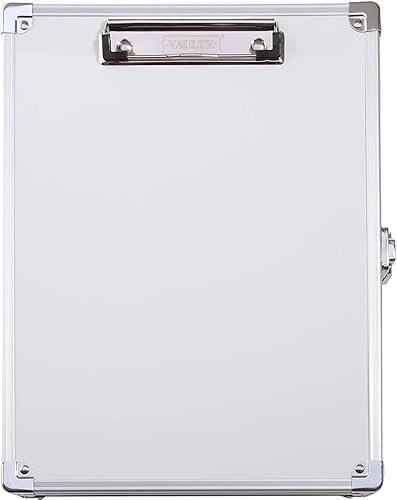 Miniatura 3 de Vaultz - Tabla sujetapapeles con cerradura y con una pizarra blanca ideal para enfermeras, para hojas de tamaño carta, color negro (VZ00717-PDQ)