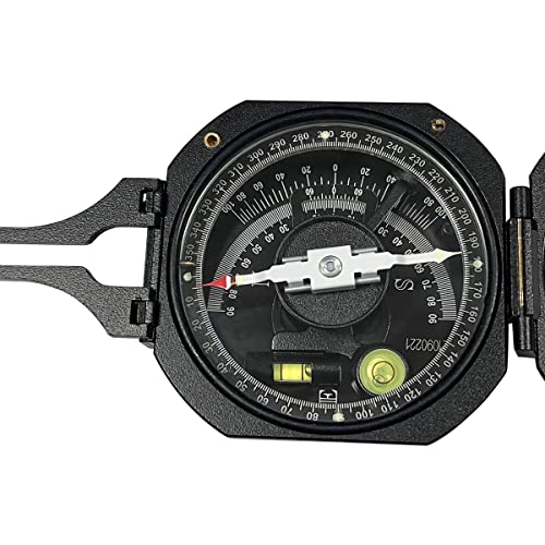 Brújula de bolsillo DQL-8 aluminio para topografía miniatura 2