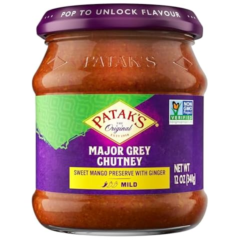 Patak's Major Grey Chutney - Delicious Blend of Mangoes, Ginger, and Spices Cover