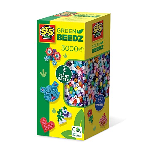 SES Creative Green Beedz - Mélange de 3000 Perles à Repasser