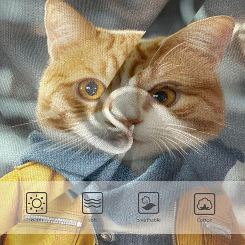 Orange and White Cat Dressed in Jeans Toddler Girls's Underwear 2T 202b88243