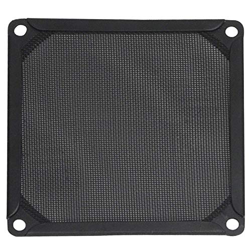 Akasa Aluminium Fan Filter | Computer Cooler Fan Dust Filter | Case Cover | Dustproof | Fine Mesh Grill | Black | 80mm | GRM80-AL01-BK