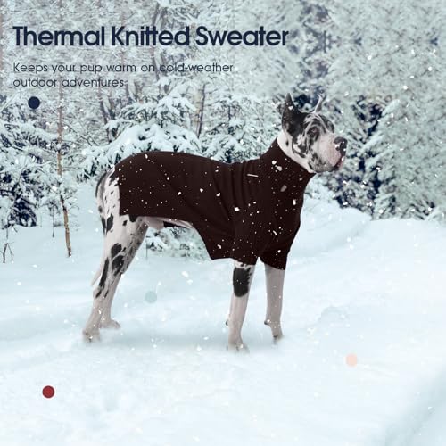 Image of Great Dane Sweater,5XL Extra Large Sweater for Giant Breed Dogs in Winter