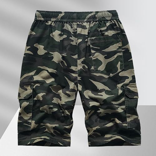 Short de travail décontracté multi-poches avec taille élastique 54