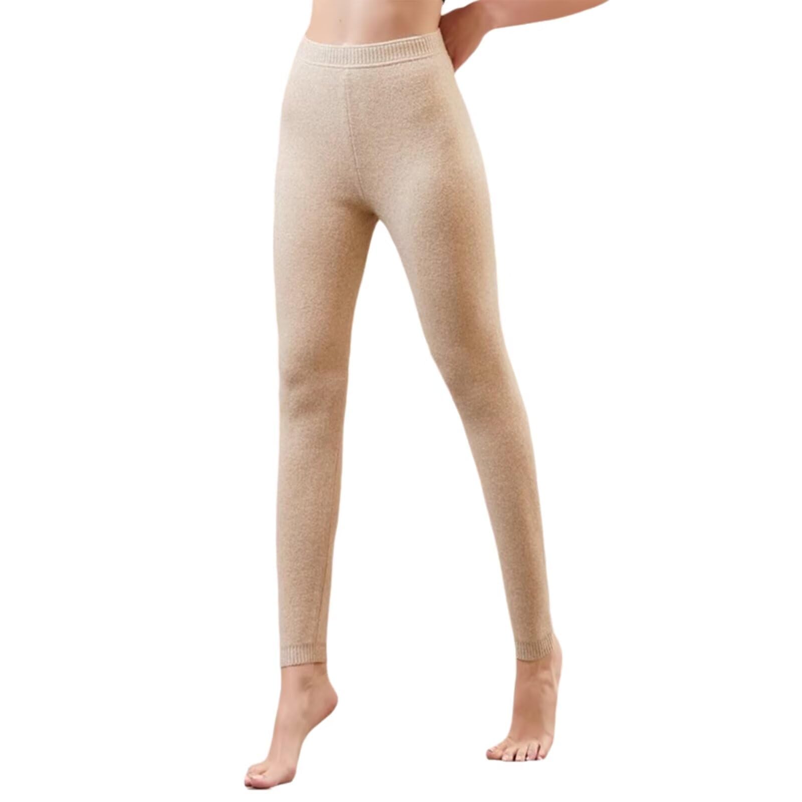 100% Cashmere Womens Thermal Pants Long Johns Ladies Warm Winter Leggings Thermal Underwear Bottoms