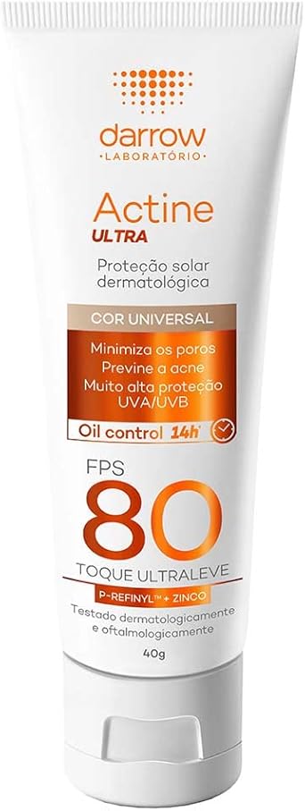 Darrow Actine - Protetor Solar Ultra Fps80 - Cor Universal Cor: Branco Menor preço em Darrow Actine - Protetor Solar Ultra Fps80 - Cor Universal Cor: Branco
