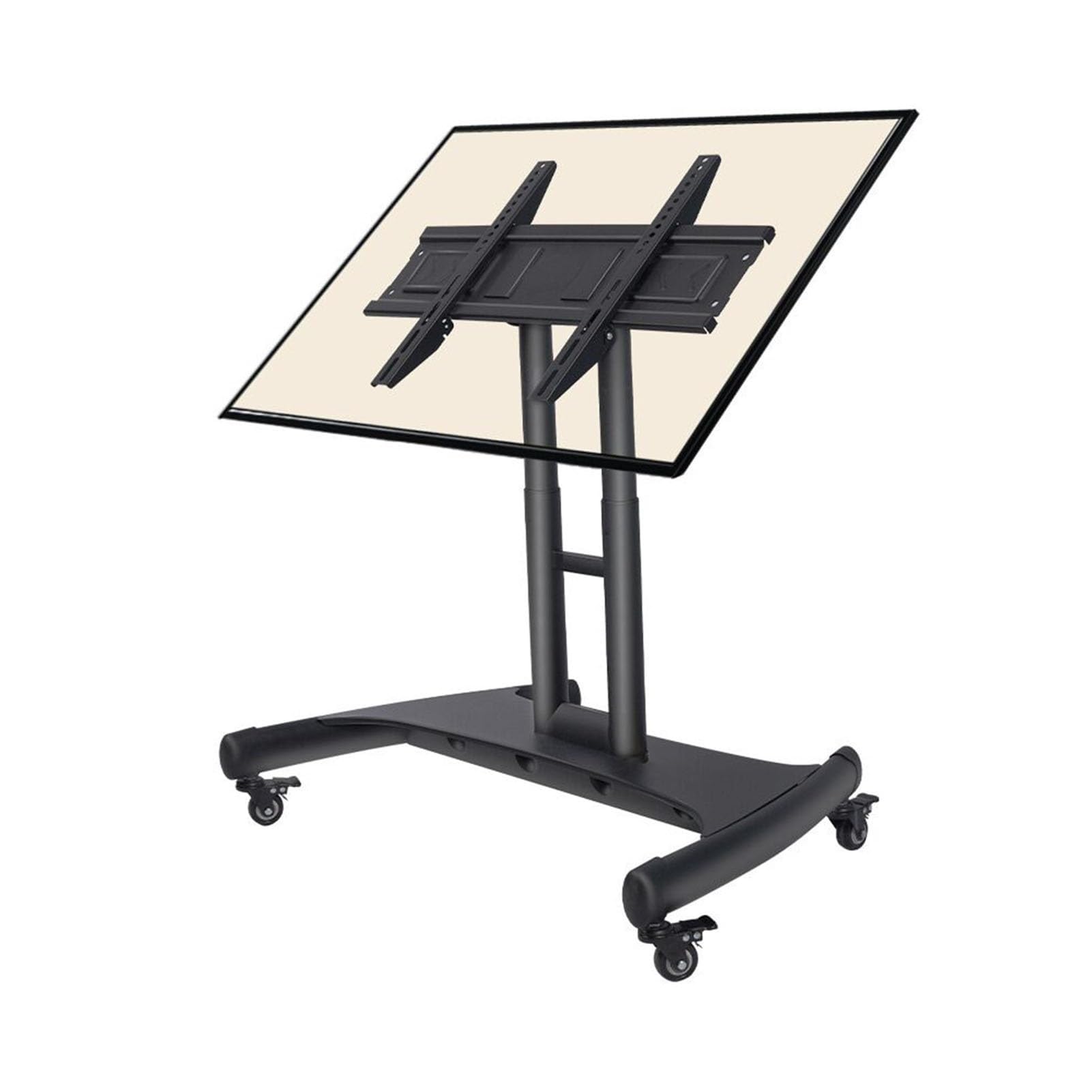 WDSOPK Conference Room Podium Universal Tv Floor Stand - Mobile Tv Cart Stand with Wheels, LCD Tv 360 Degree Rotating Tilt Stand Floor Stand, 32-70 Inch Rolling Floor Stand