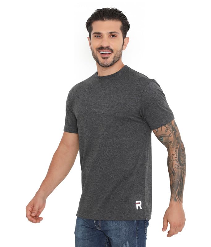 Image of Rivolta Men's Solid Regular Fit T-Shirt