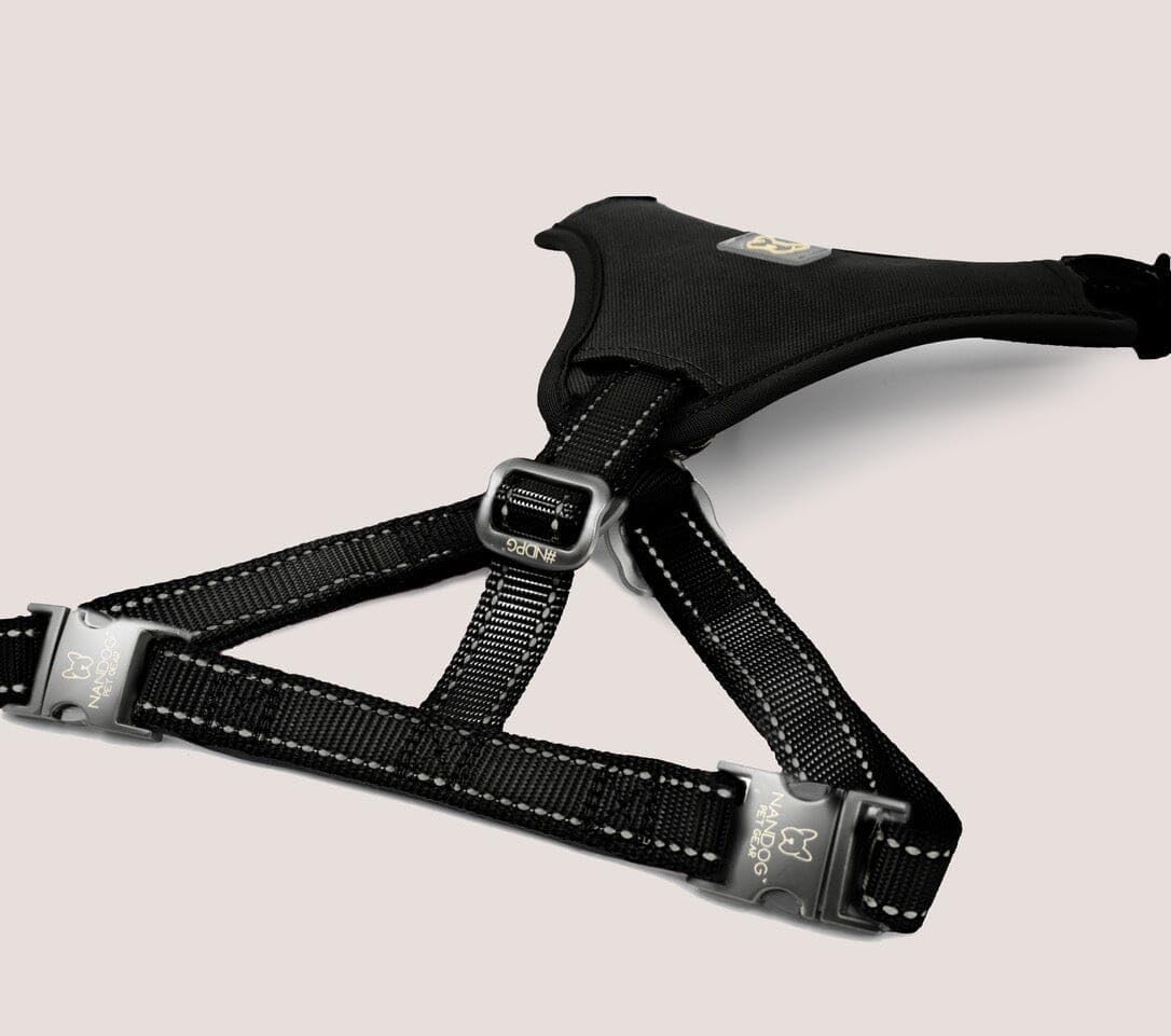 NANDOG Neoprene Sport Dog Harness (Large, Black)