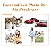 Custom Air Fresheners with Picture - Car Scents Air Freshener Personalized Air Freshener for Car with Photo Text Logo, Hanging Ornaments for Rear View Mirror (5pcs-Crop)