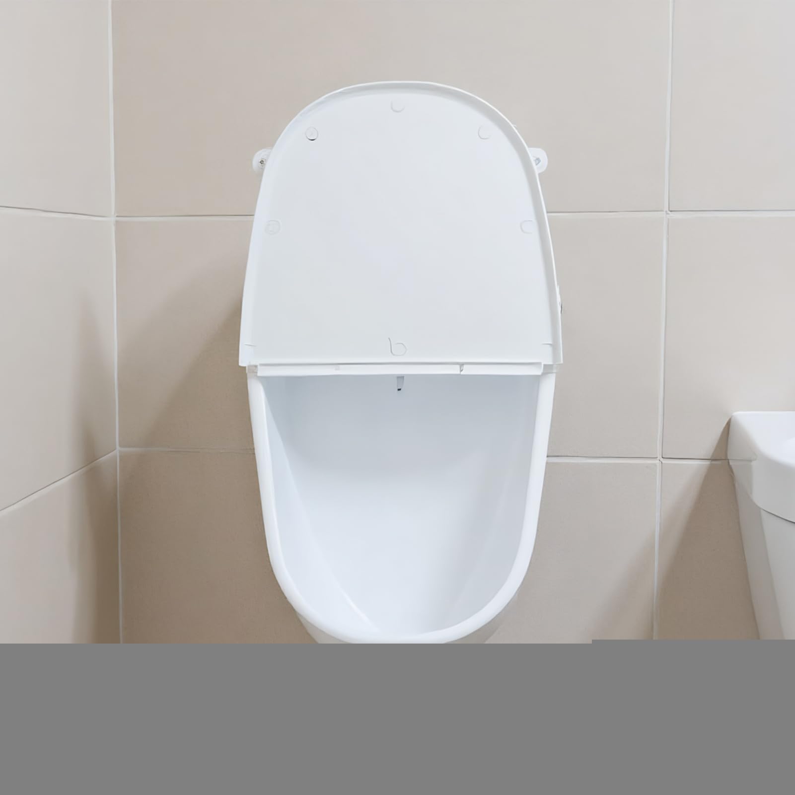 Orinale A Parete Orinale Con Sciacquone, Antiribocco, Coperchio Incluso