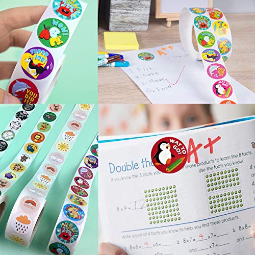 Autocollants de récompense enseignants pour cahiers de devoirs enfants - 5