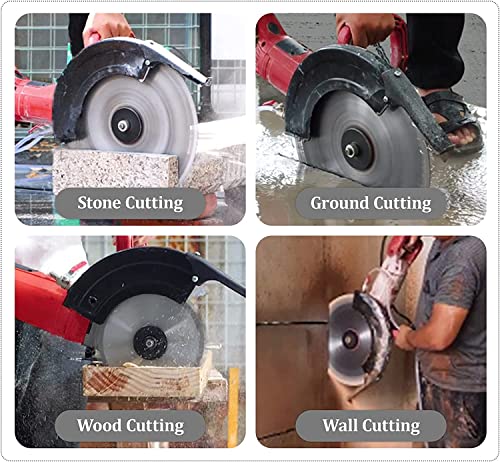 hzexun Kreissäge,Elektrische Säge mit 4300RMP,Nass-/Trockenbetonsäge mit Wasserleitung zum Schneiden von Granit,Ziegel… – Bild 6