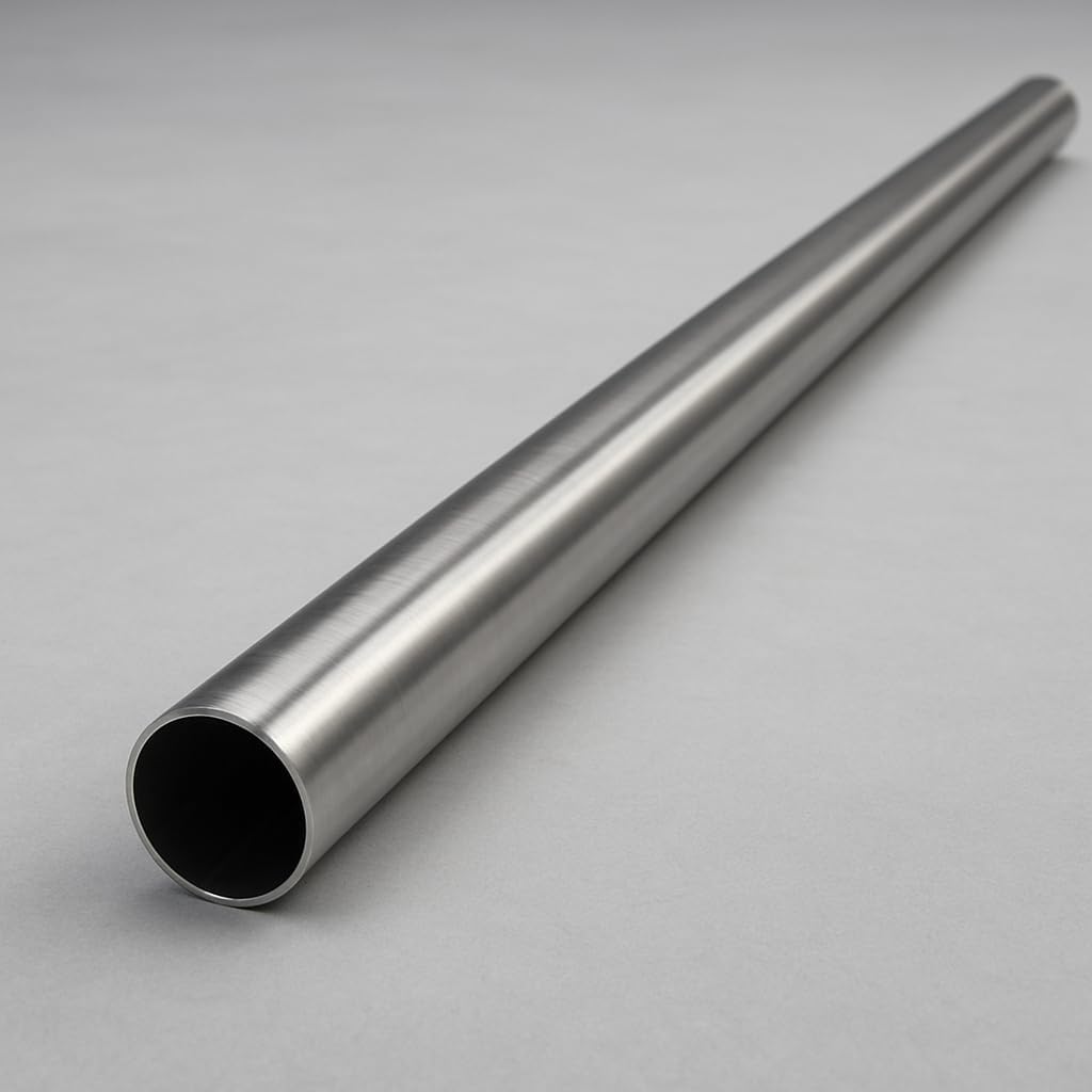 Tubo de acero inoxidable V2A 1.4301 63,5 mm x 1000 mm 6,35 cm escape
