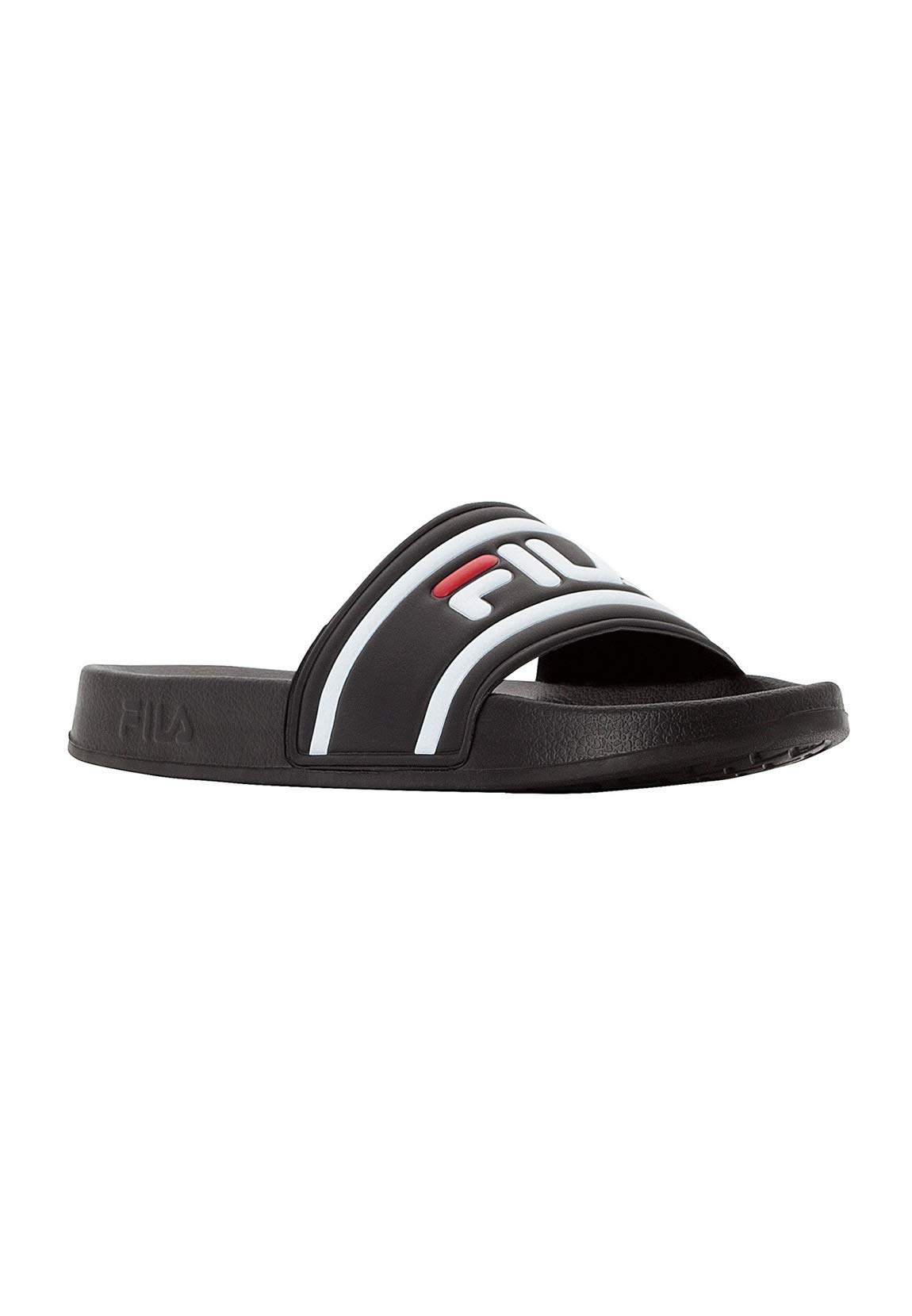 FILA MORRO BAY slipper, Slide Sandal, Black-Black,