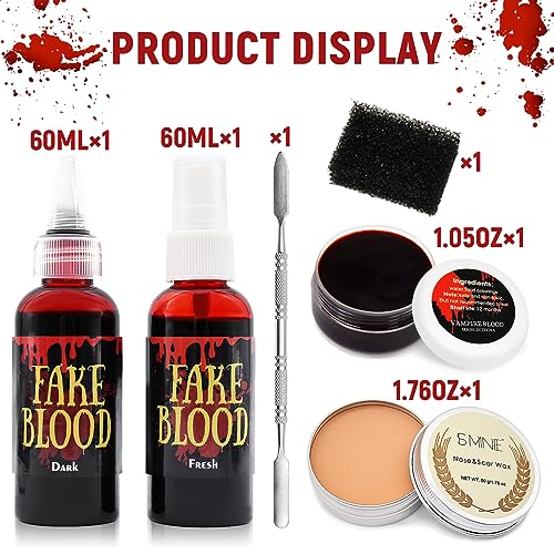 6-Pieces-Scar-Wax-SFX-Makeup-Kit-with-Fake-Blood-Spray-Coagulated-Blood-Gel-Sponge-Spatula-Tool-Halloween-Special-Effects-Wound-Modeling-SFX-Stage-Fancy-Dress-Up-Cosplay-Kit