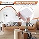bowarepro 4 Stück Karbonstahl Möbelerhöhung 5 cm Hoch, Selbstklebende Möbelerhöhung, 60x52mm, Möbelfüße zum Kleben, Möbelerhöher für Sofa Couch Tisch Schrank Bett Schreibtisch Erhöhung (Weiß/Quadrat)