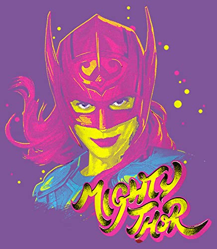 Marvel Love & Thunder Pop Art Thor Girls Short Sleeve Tee Shirt2