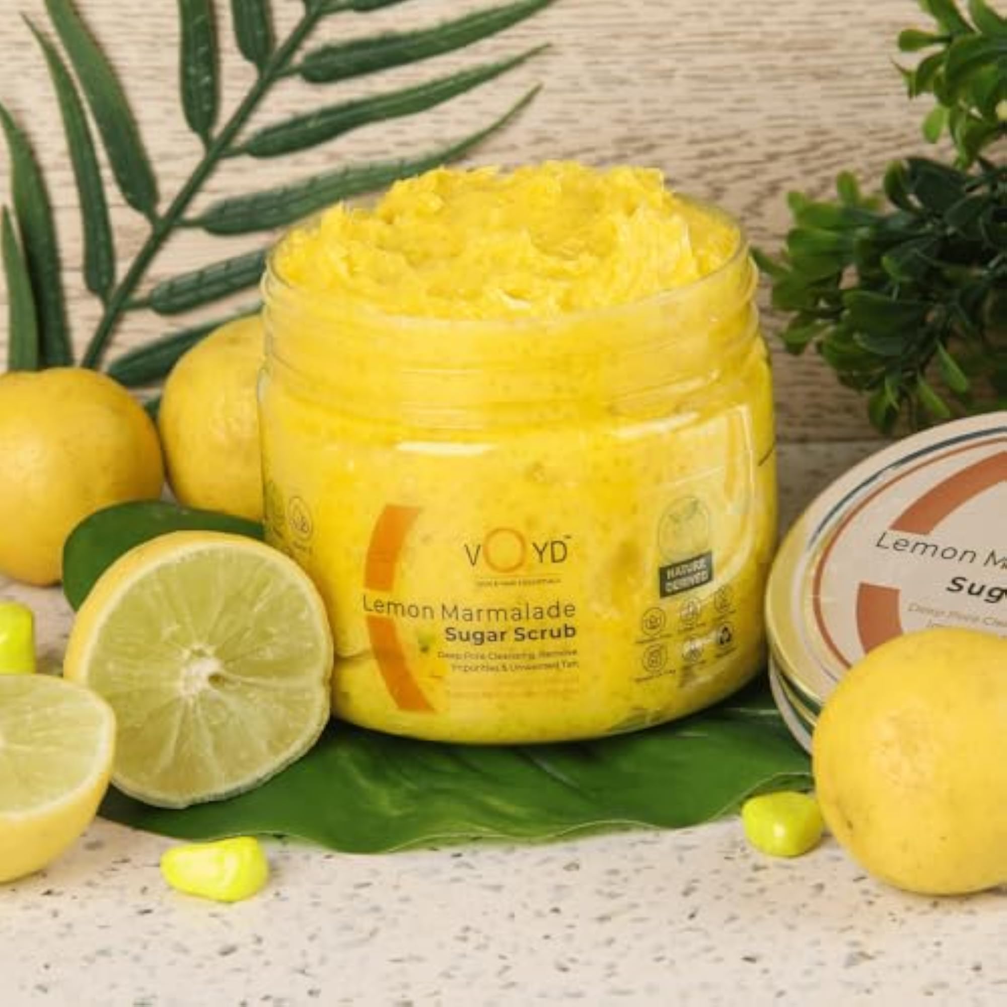 Lemon Marmalade Sugar Body Scrub, Nourishing & Glowing Skin